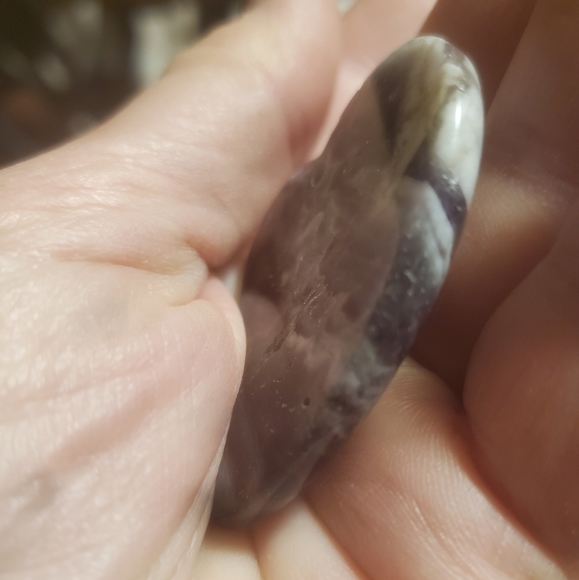 New Chevron Amethyst Heart Shaped Pendant. - Picture 7 of 16